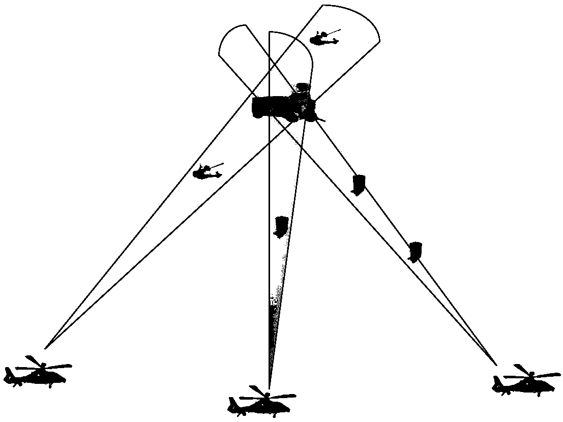 Radar ground static air defense unit detection method based on interferometer information fusing