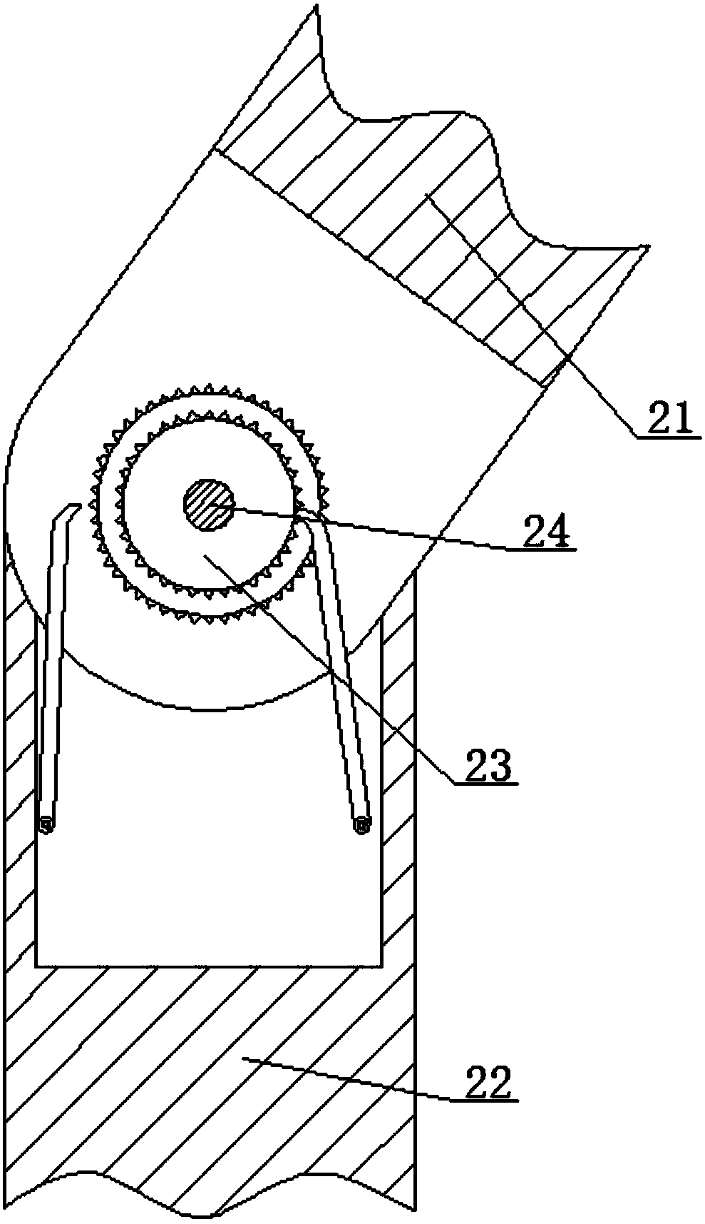 Back adjustment type swirl intelligent traffic road condition acquiring terminal