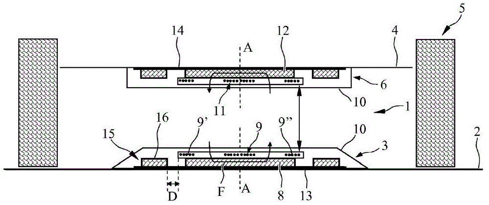 Coil unit and device for the inductive transfer of electrical energy