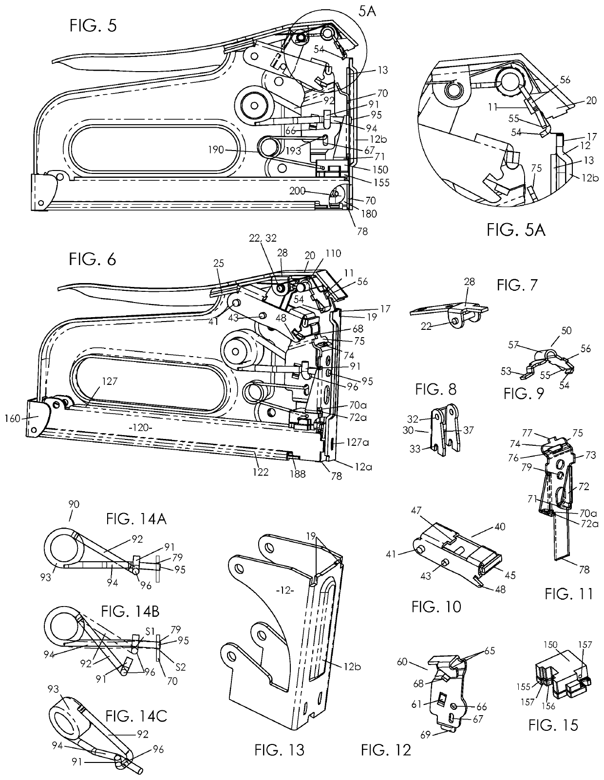 High efficiency torsion spring tacker