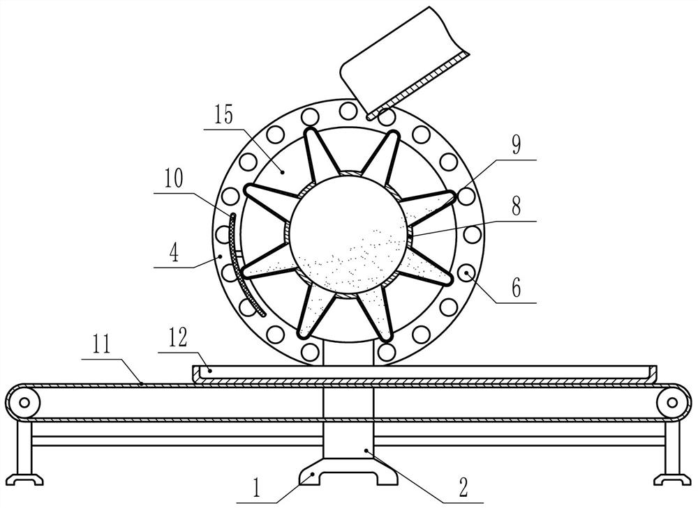 A double-sided powder coating and anti-adhesion jointing device for butterfly sides