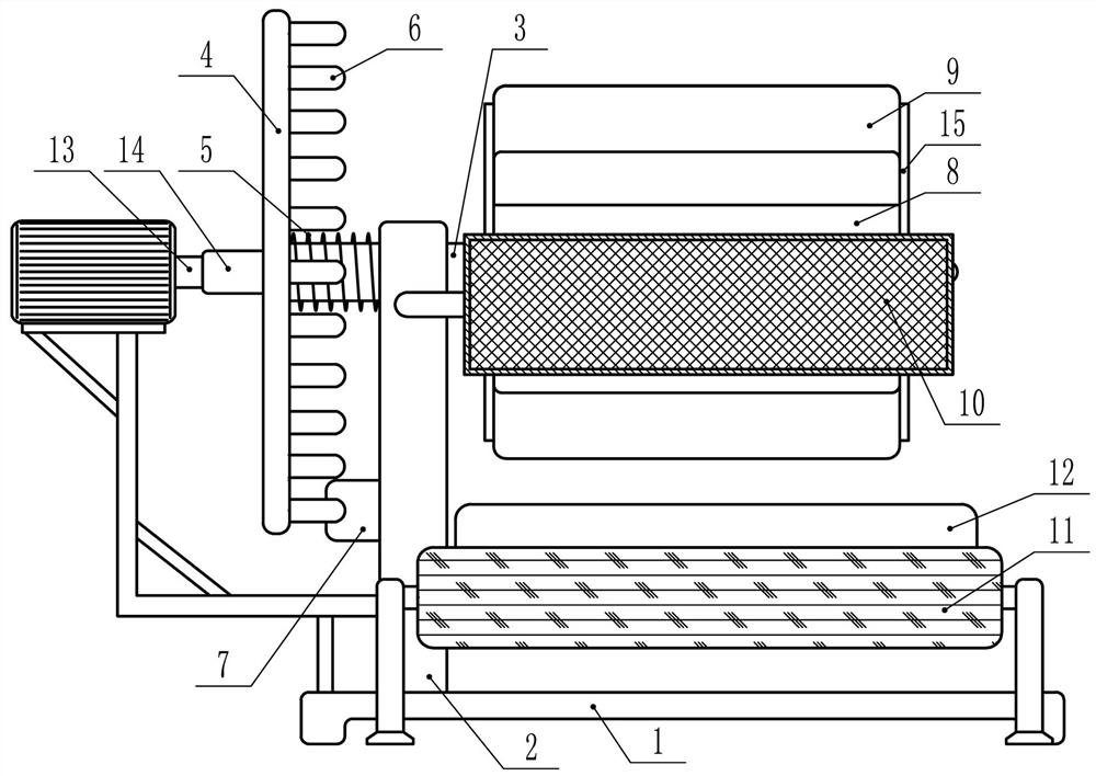 A double-sided powder coating and anti-adhesion jointing device for butterfly sides