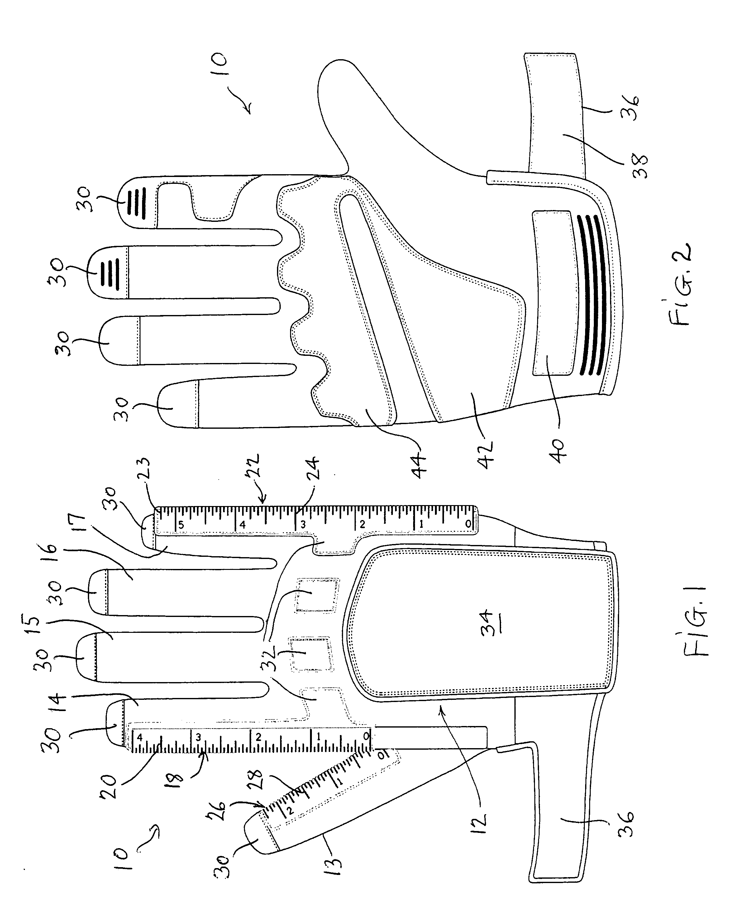 Work gloves with marking indicia