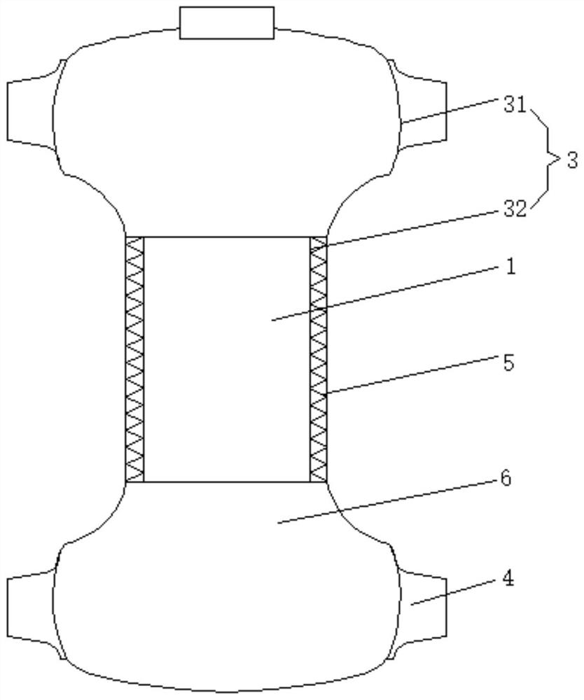 Probiotic baby diaper capable of quickly absorbing urine