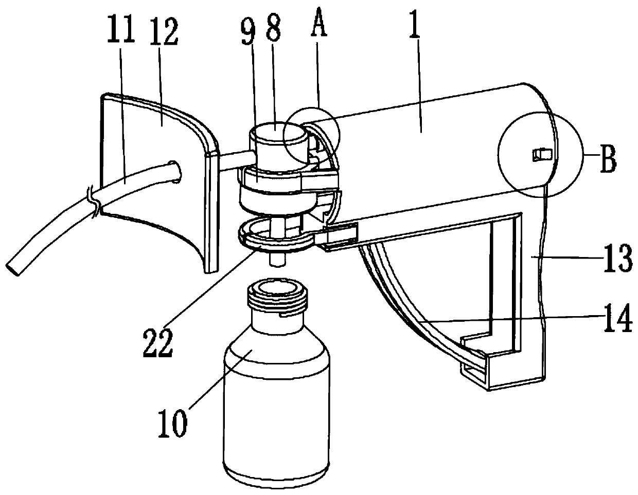 Sputum aspirator for emergency use in the Department of Respiratory Medicine