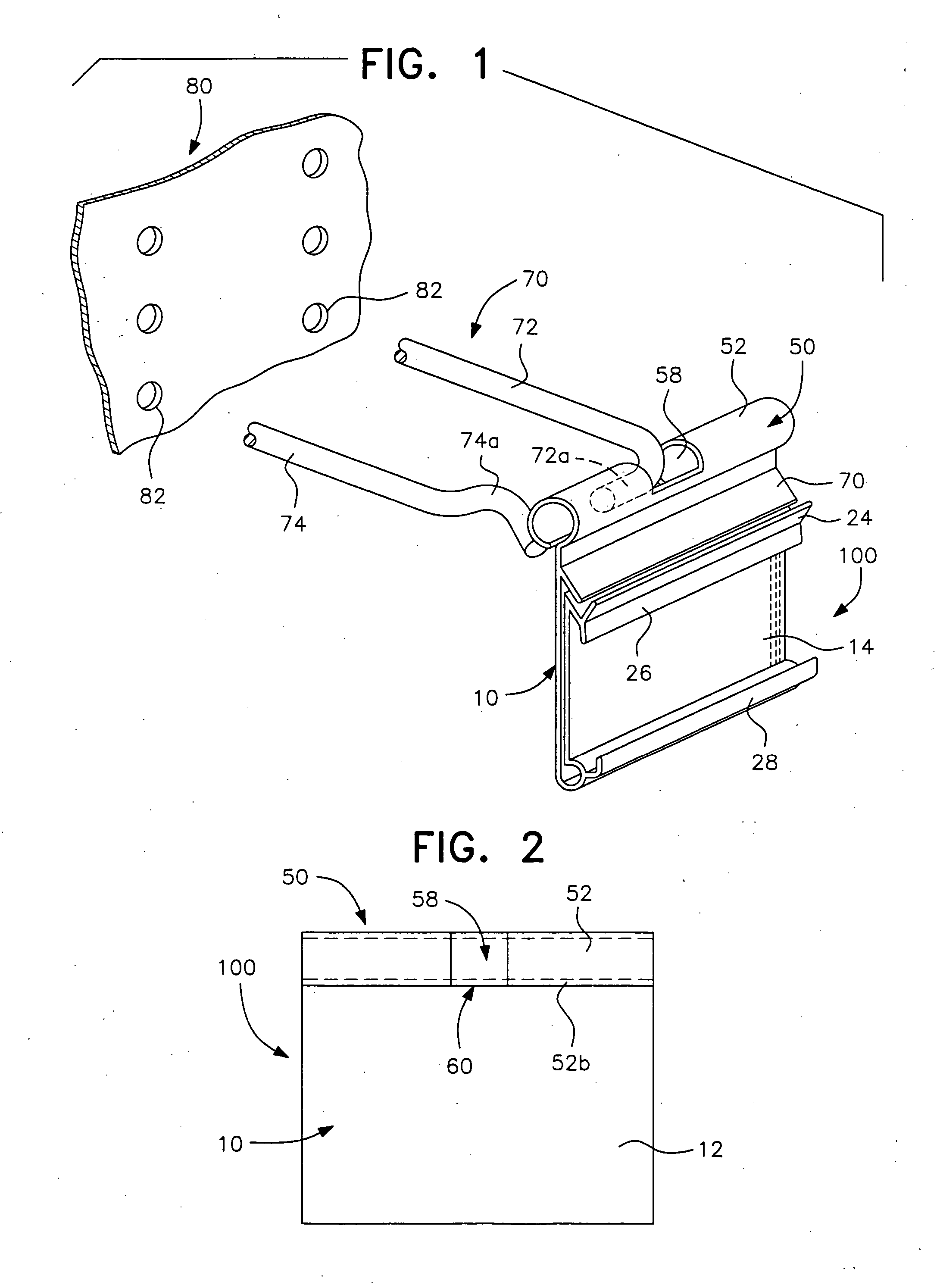 Hinged label holder