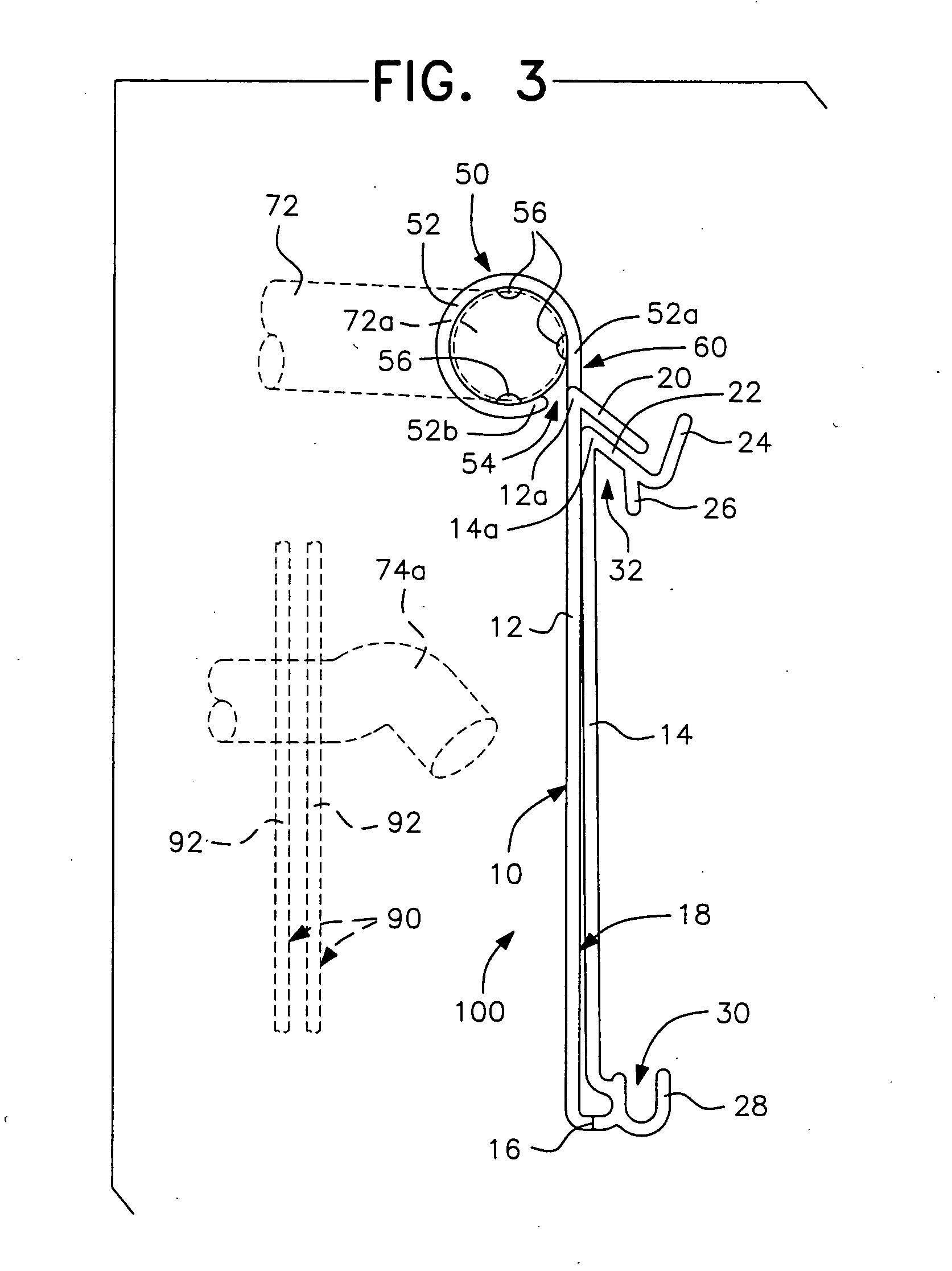 Hinged label holder