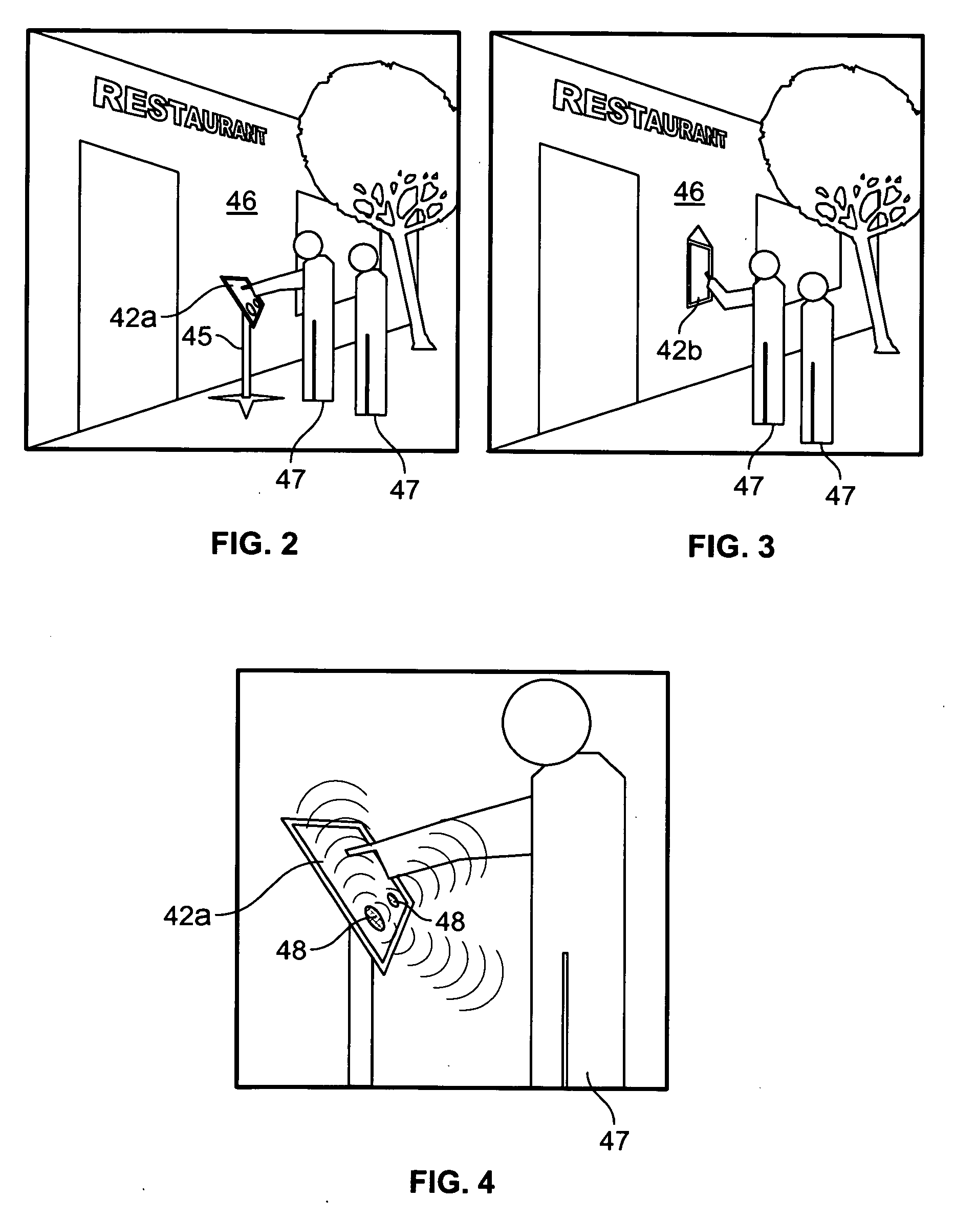 Method of rapidly informing a passerby about a food-and-beverage establishment