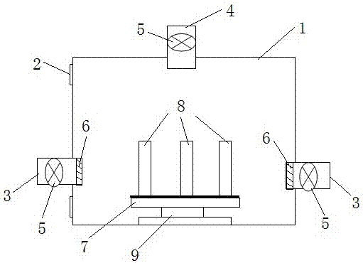 Spool drying device