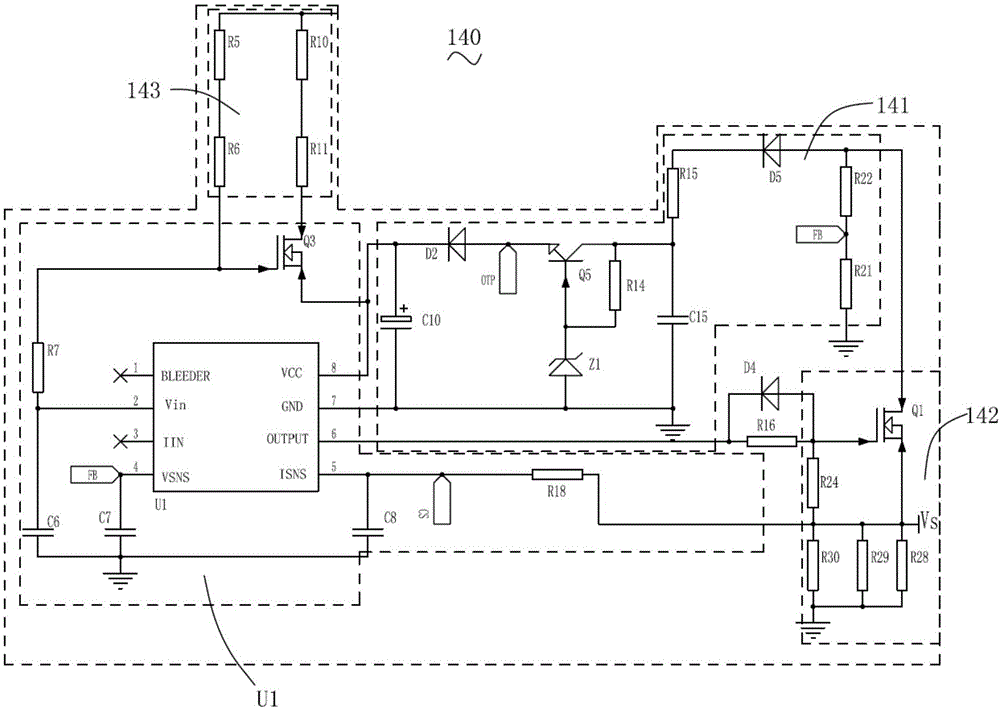 LED silicon controlled rectifier dimming circuit