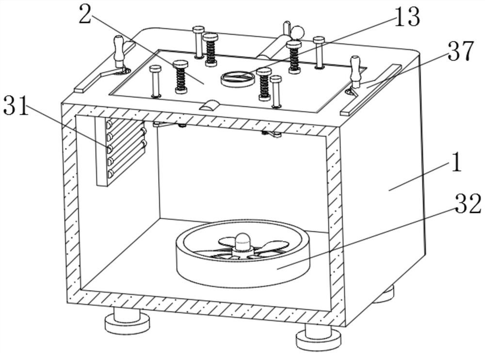 Temperature influence testing device for computer mainboard