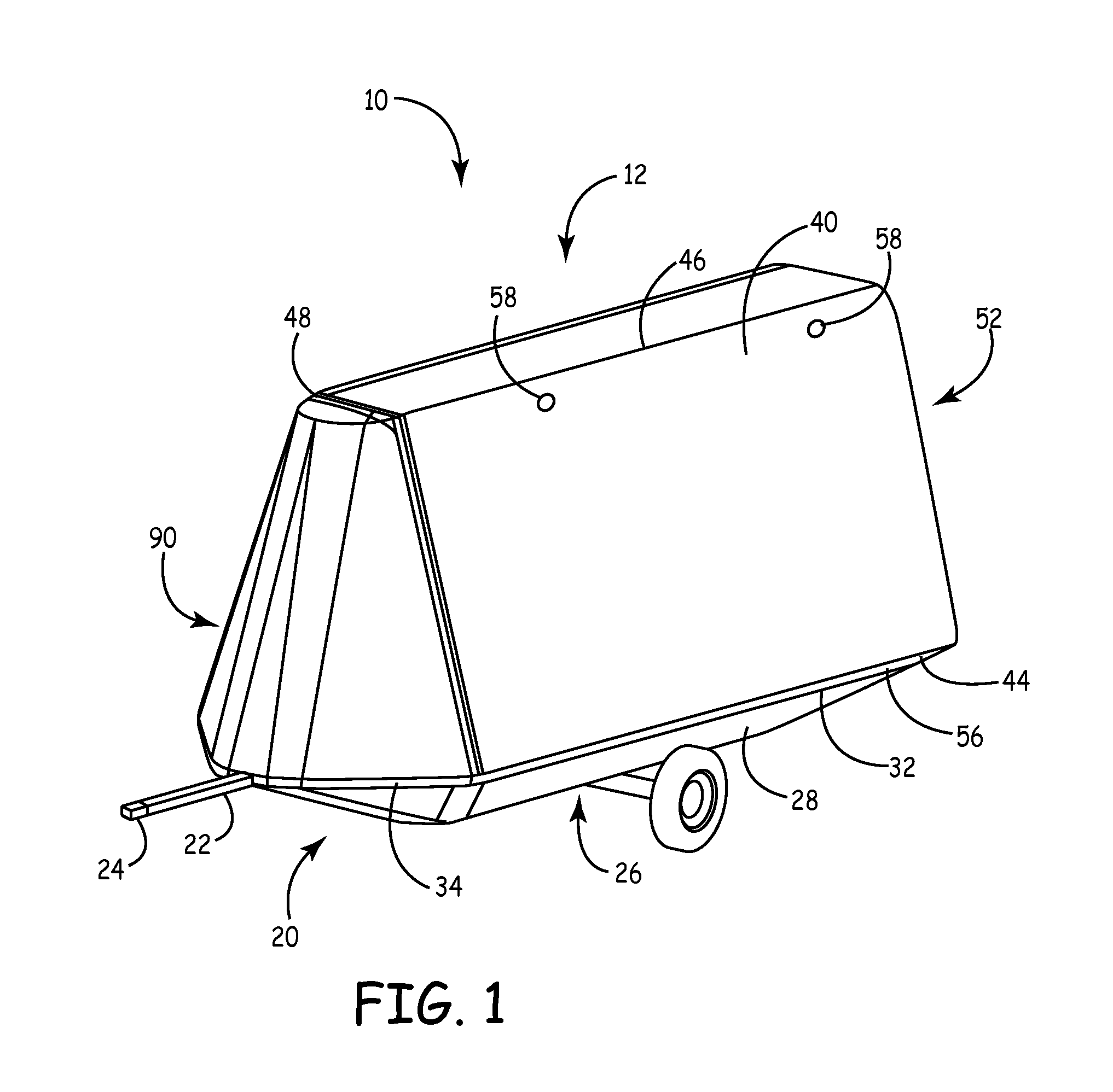 Fold-out trailer