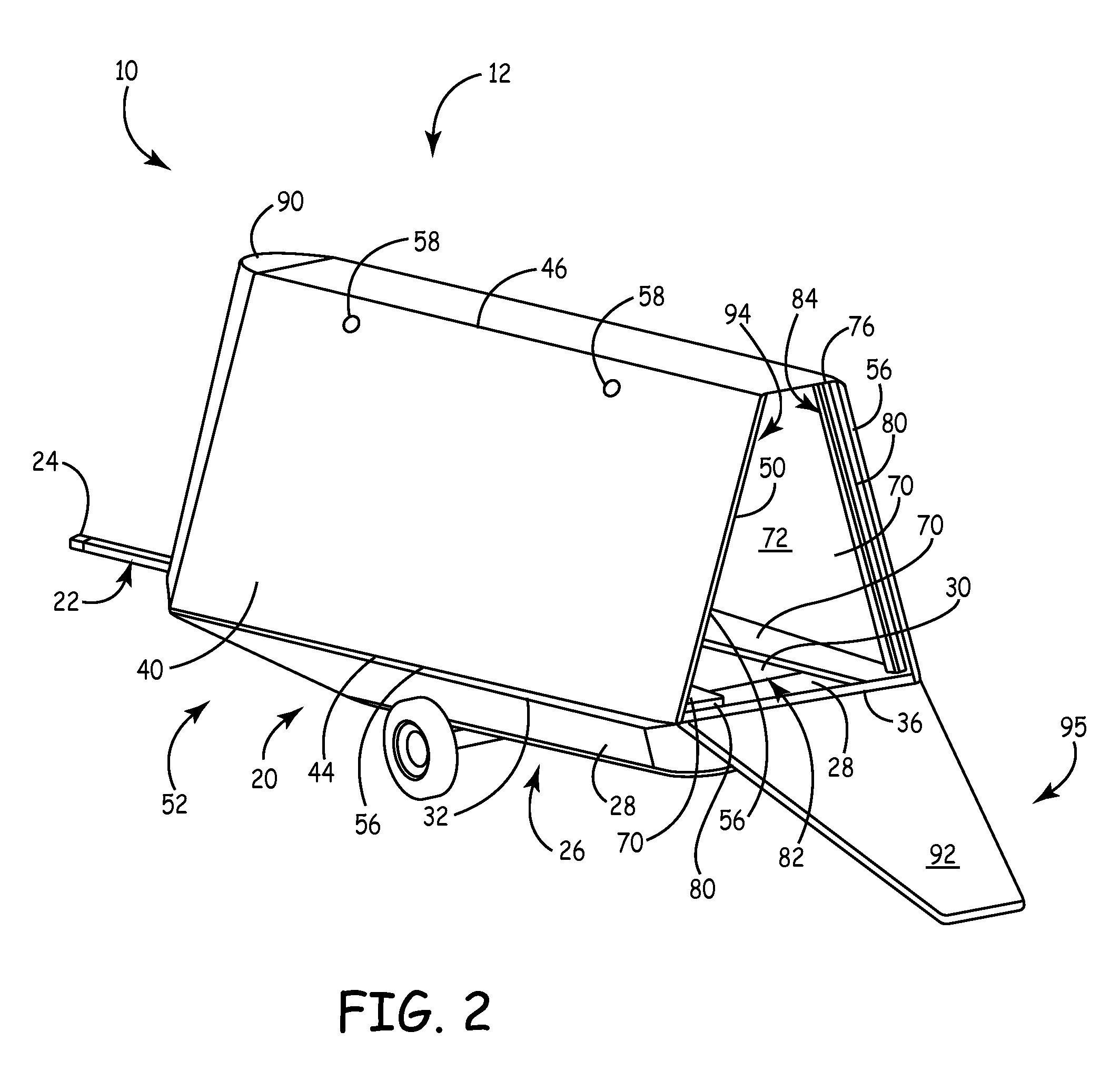 Fold-out trailer