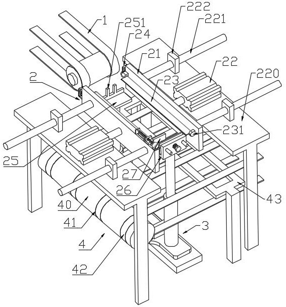 Semiconductor lead frame punch forming product discharging, stacking and transferring device