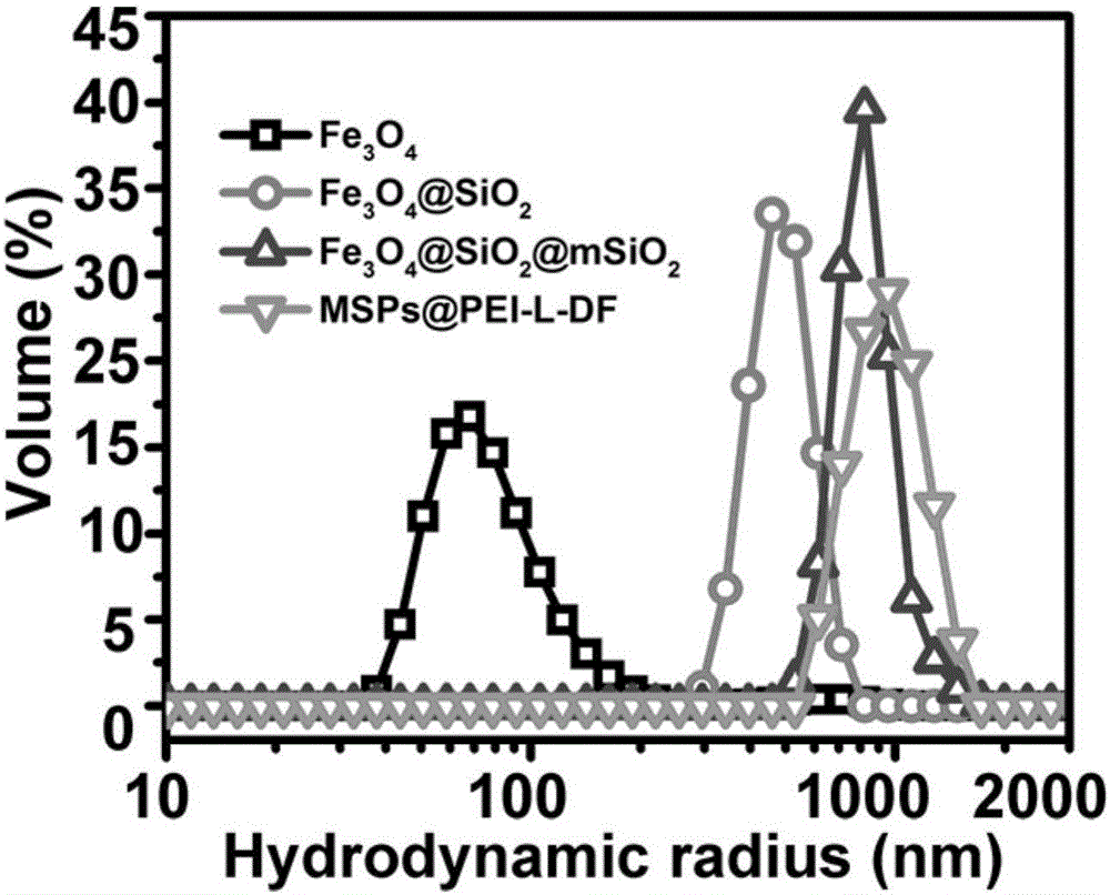 Magnetic shell-core structural nanoparticles and preparation method and application thereof