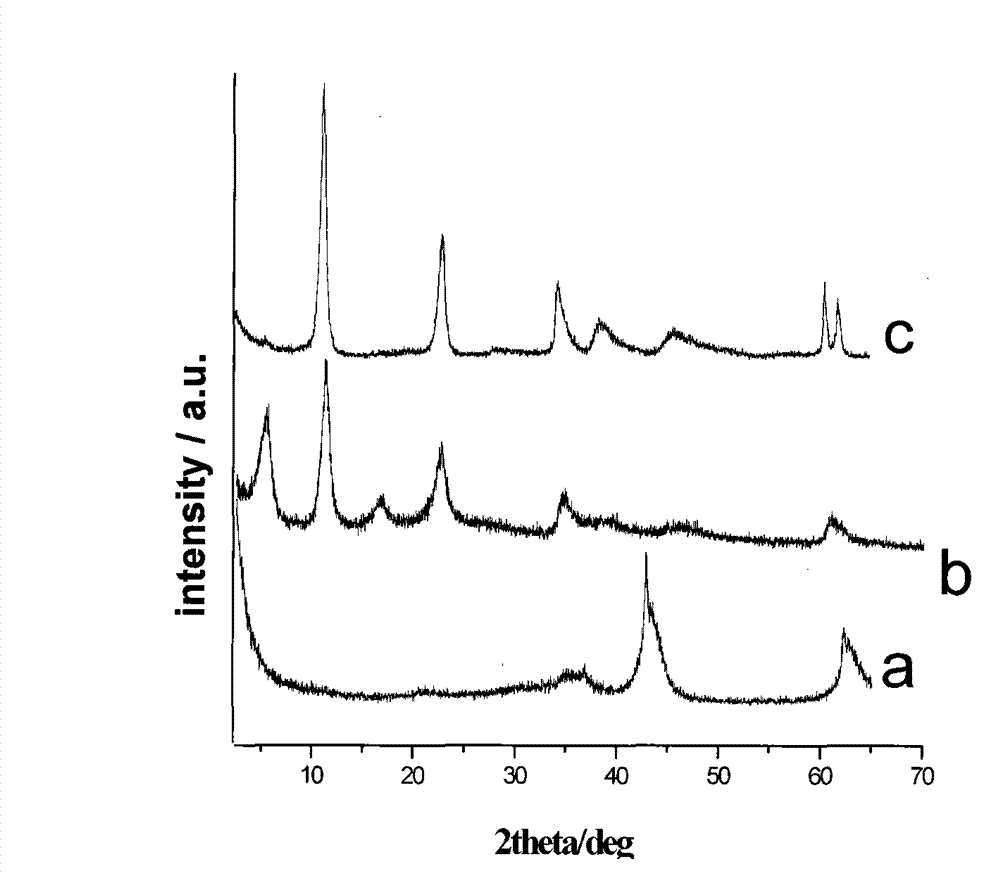 Tegafur/layered duplex metal hydroxide nanometer hybrid and preparation method thereof