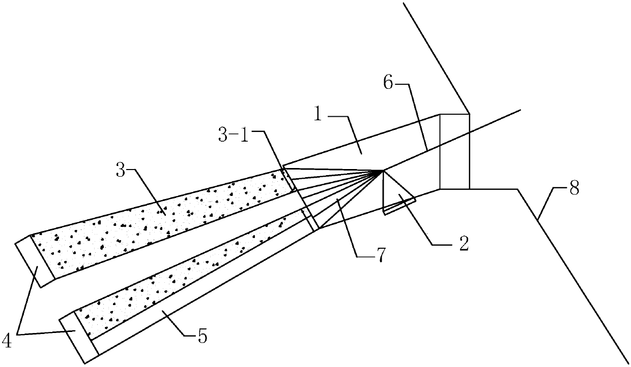 Combined anchorage of suspension bridge tunnel anchor and its building method