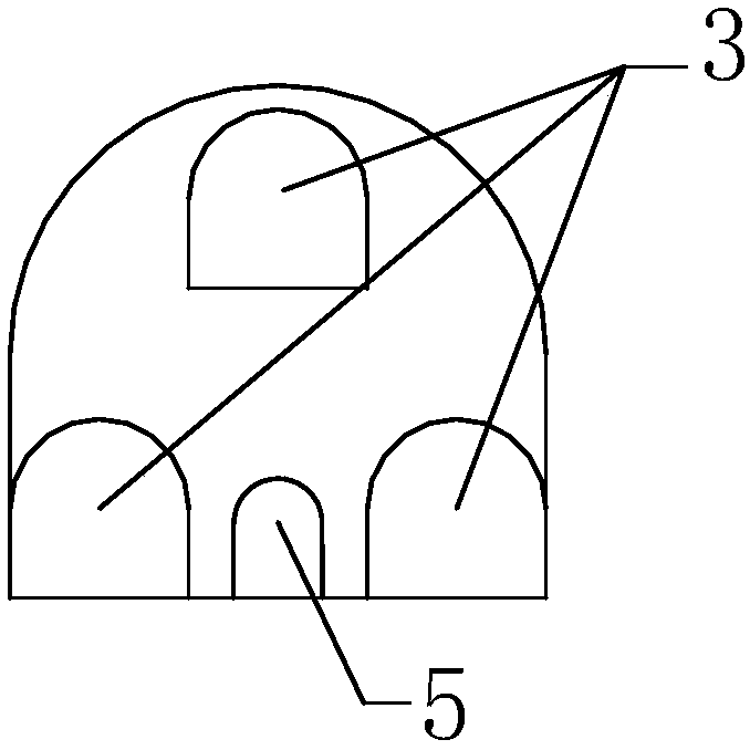 Combined anchorage of suspension bridge tunnel anchor and its building method