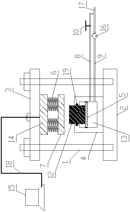 Rock burst gas-containing coal breaking simulation experiment system and coal breaking experimental method