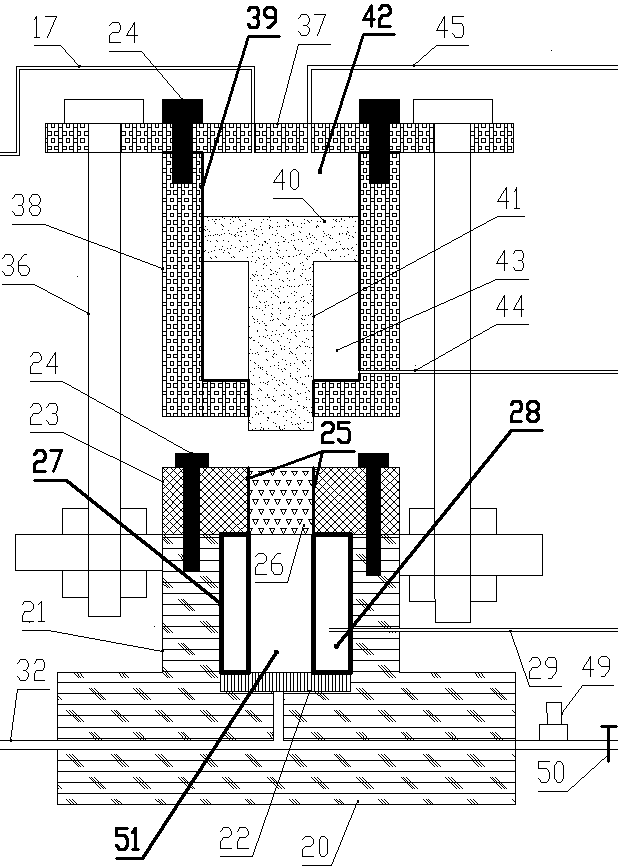 Rock burst gas-containing coal breaking simulation experiment system and coal breaking experimental method