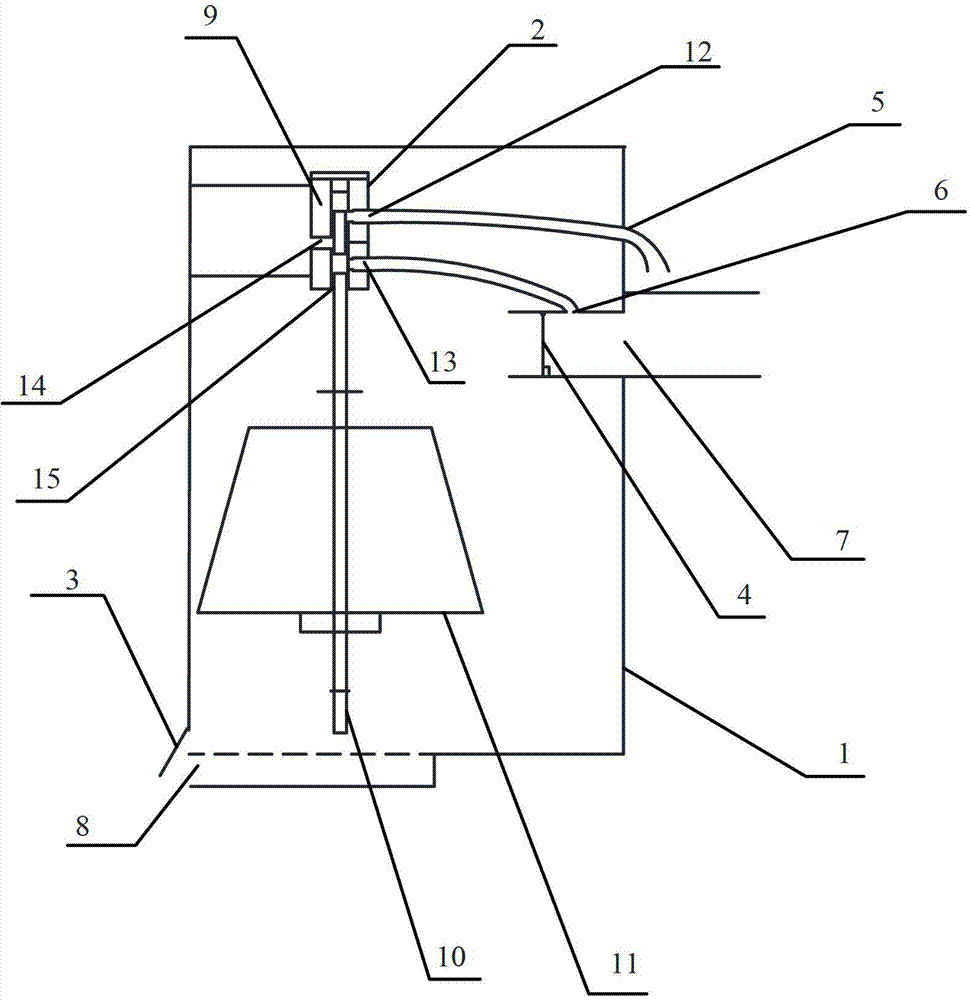 Automatic draining device of gas extraction system