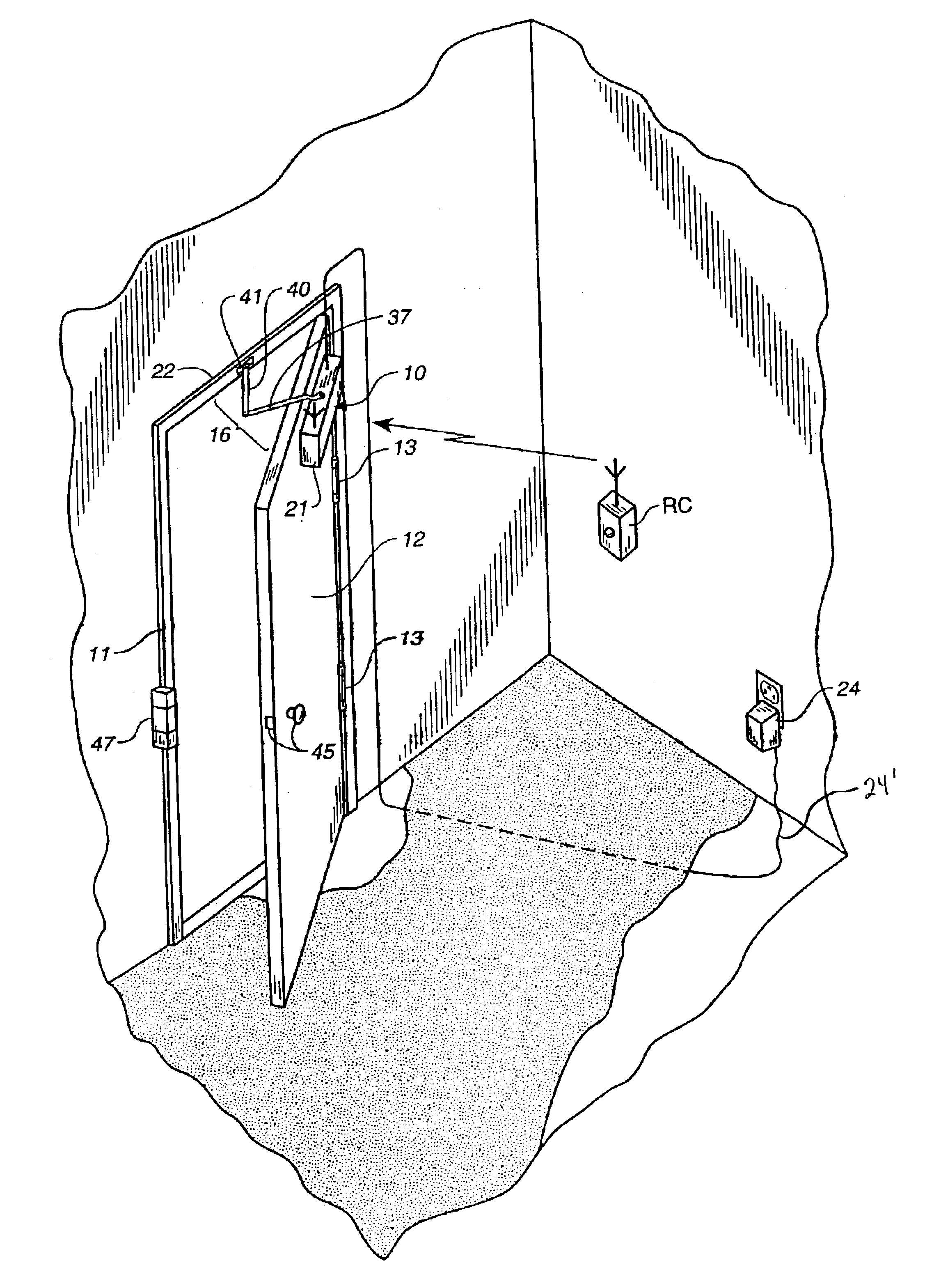 Remotely controllable automatic door operator and closer