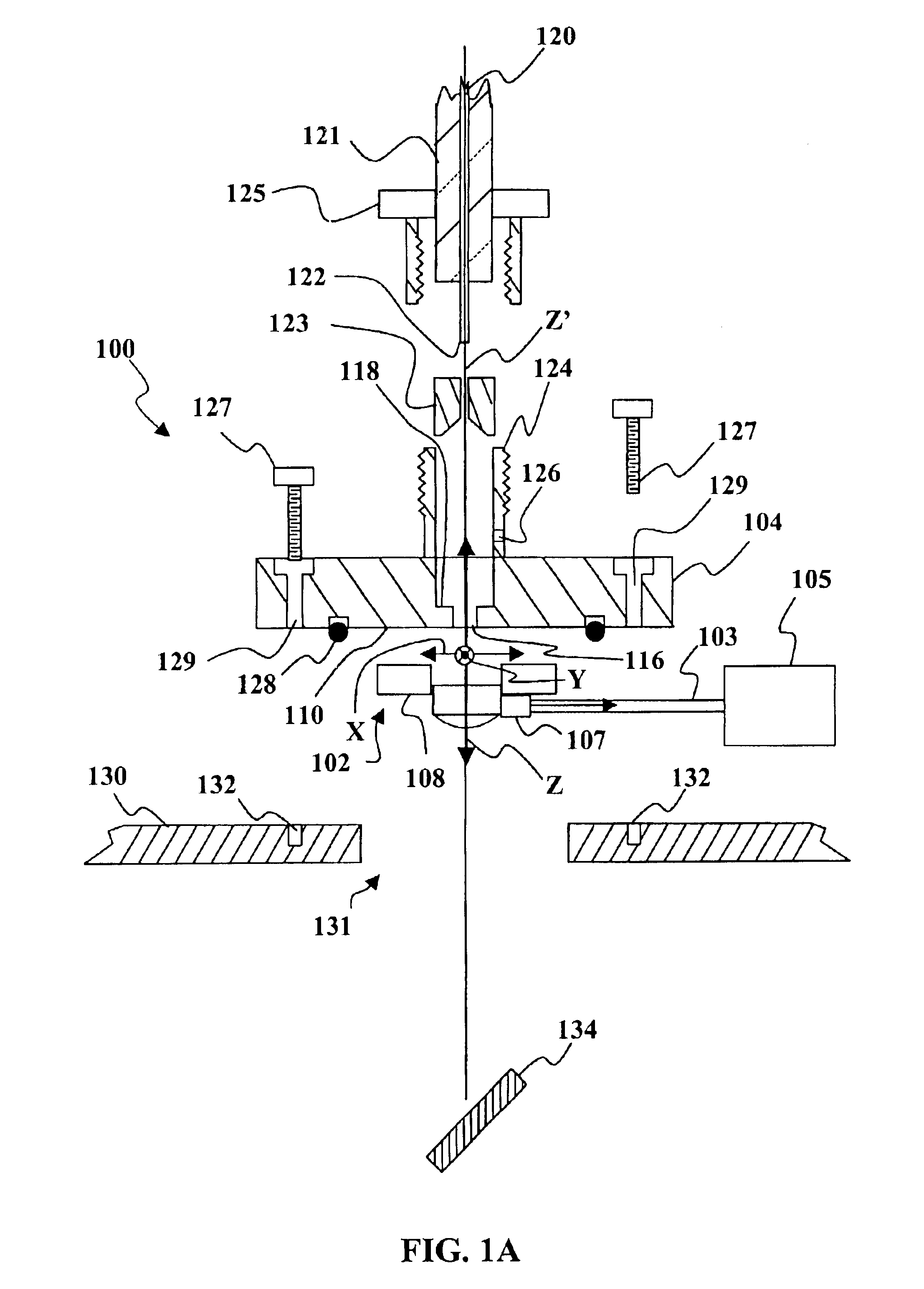 Aligning a lens with respect to an axis of beam propagation