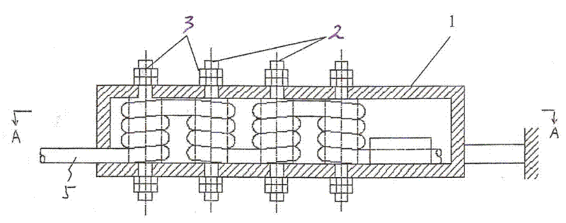 Frictional anchorage device applied to fibre reinforced composite cables