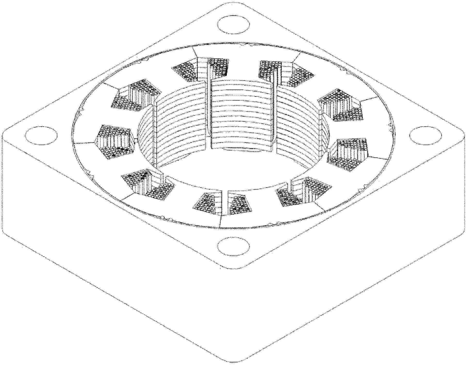 Method of manufacturing molded stator of dynamo electric machine