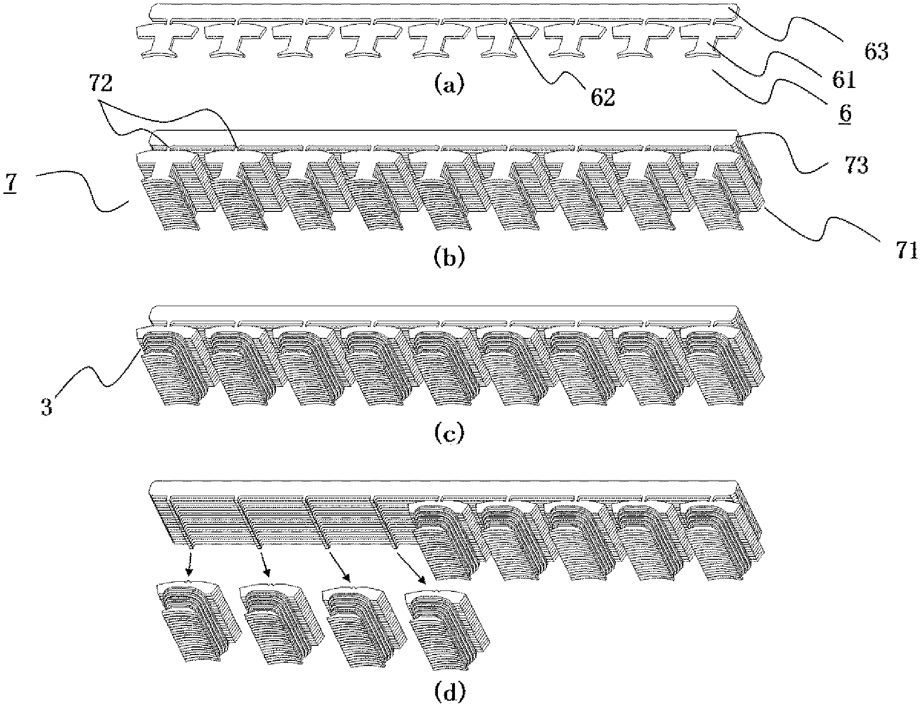 Method of manufacturing molded stator of dynamo electric machine