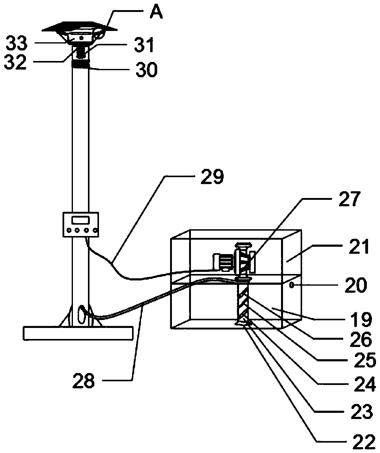 Automatic spraying device and spraying system thereof