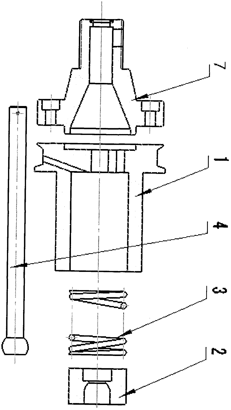 Manual high-pressure engine oil compensator of turbine pressurizer of diesel engine