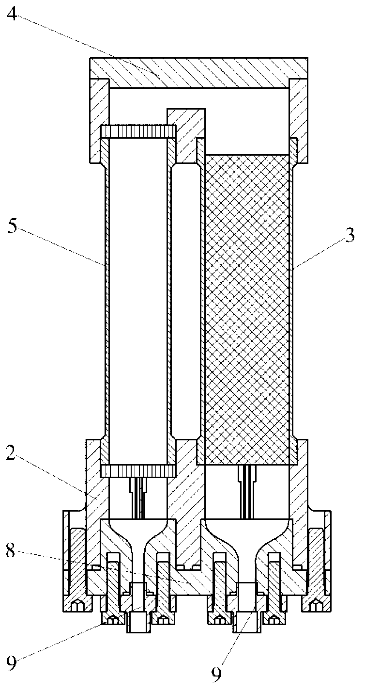 Flow guide structure inside hot end of U-type / linear pulse tube refrigerating machine and manufacturing method thereof