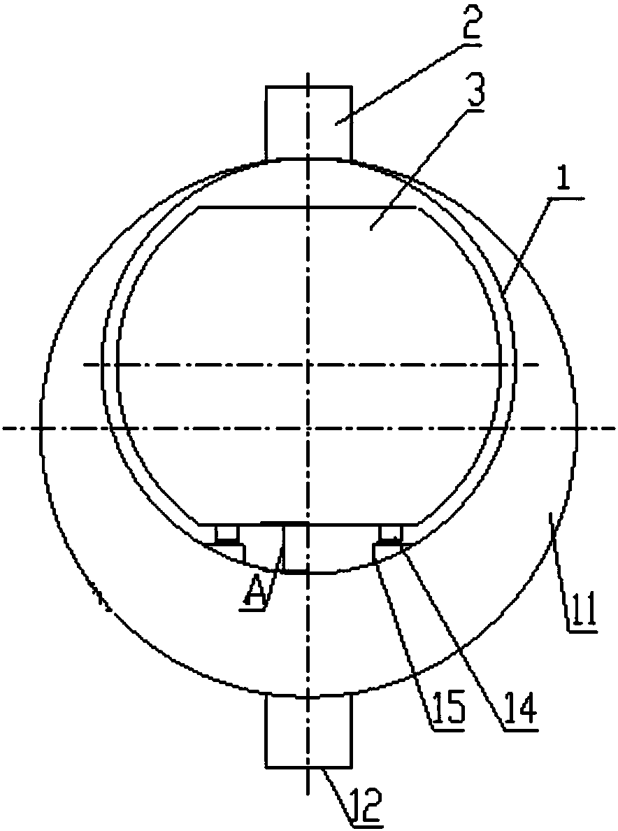 Heating network heater internally provided with draining well