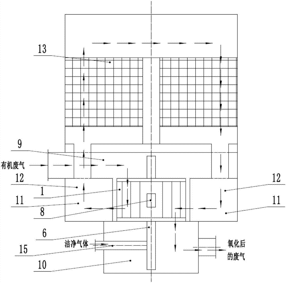 Rotary valve used for regenerative combustion device