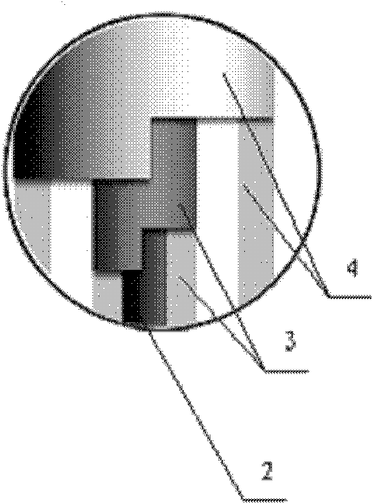 Central vertical grounding leading-down method for composite pole tower and pole tower thereof