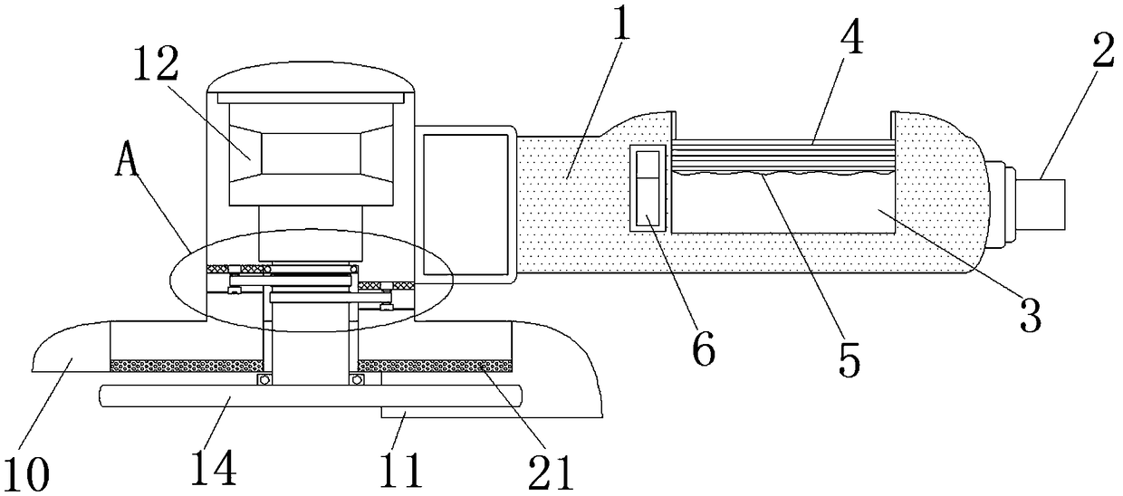 Hardware polishing machine capable of preventing eye injury