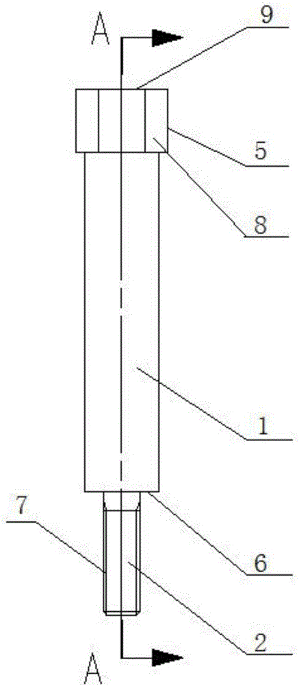 Fastening support rod