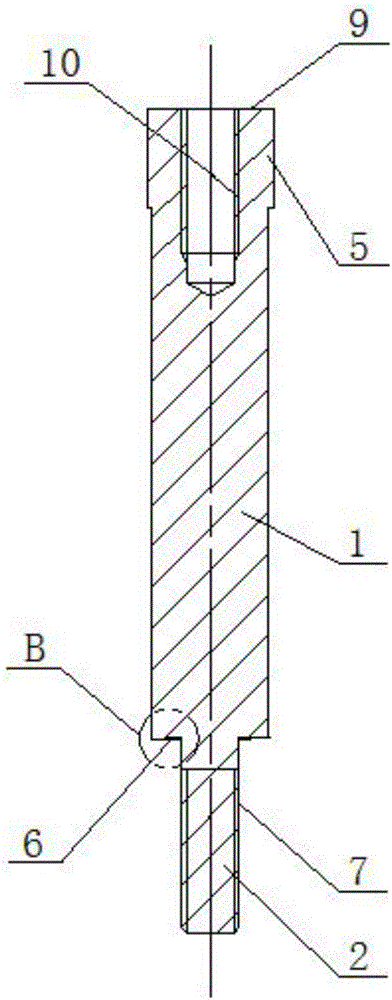 Fastening support rod