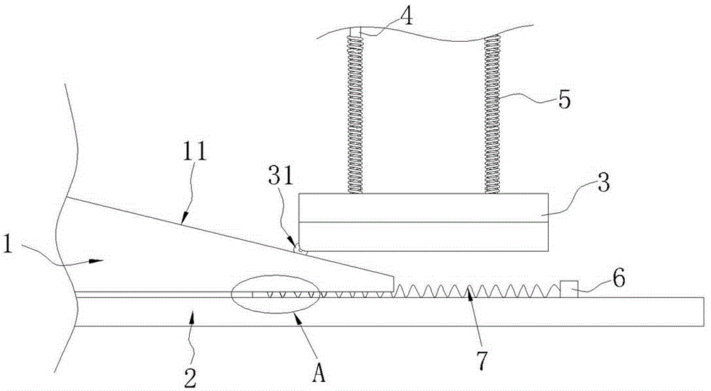 Injection mold ejection device for automobile bumpers