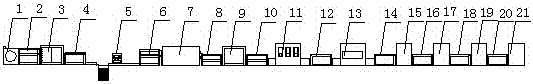 Automatic dipping and drying device for multi-color tops