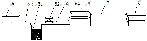 Automatic dipping and drying device for multi-color tops