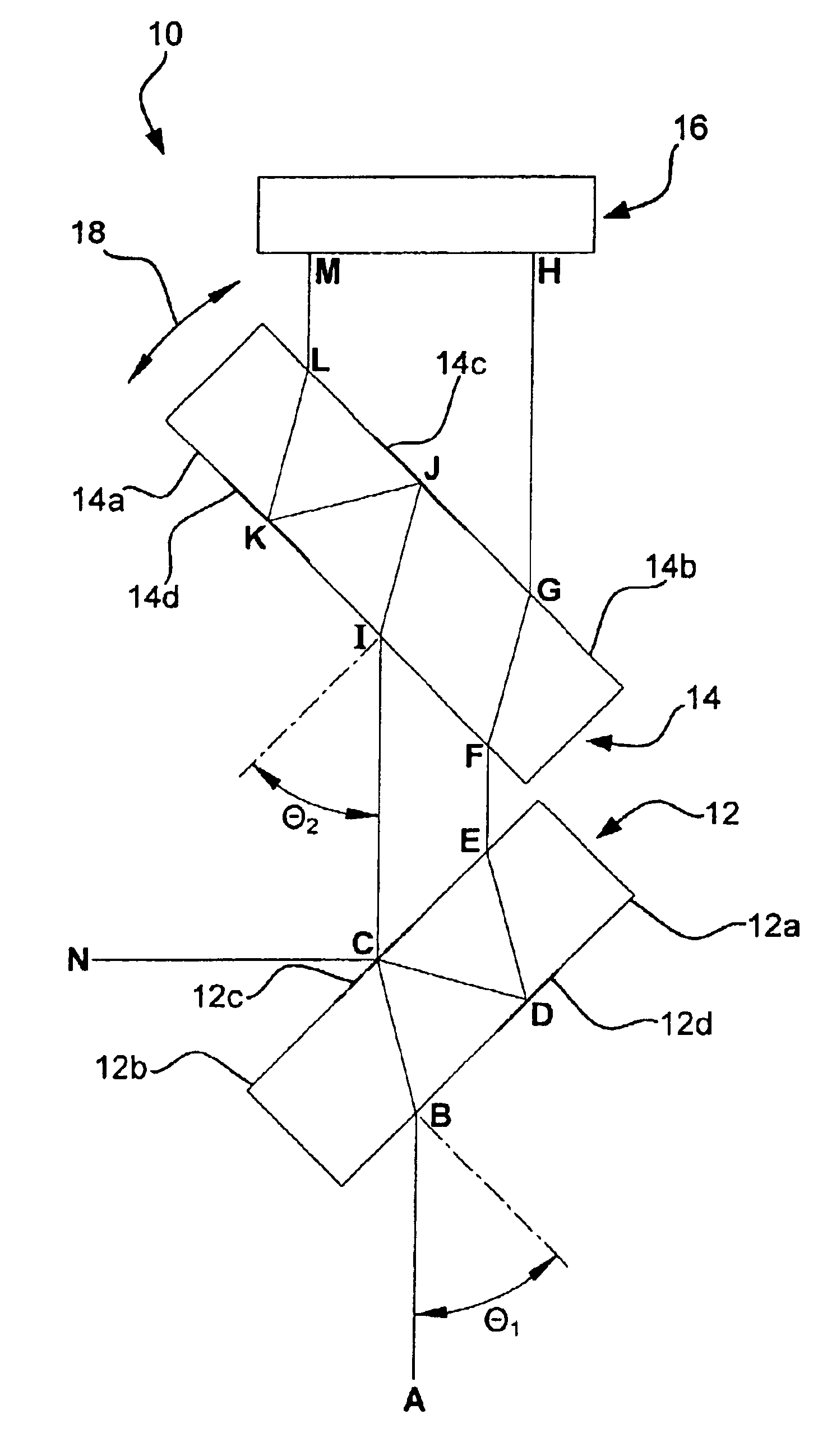 Interferometer spectrometer with reduced alignment sensitivity