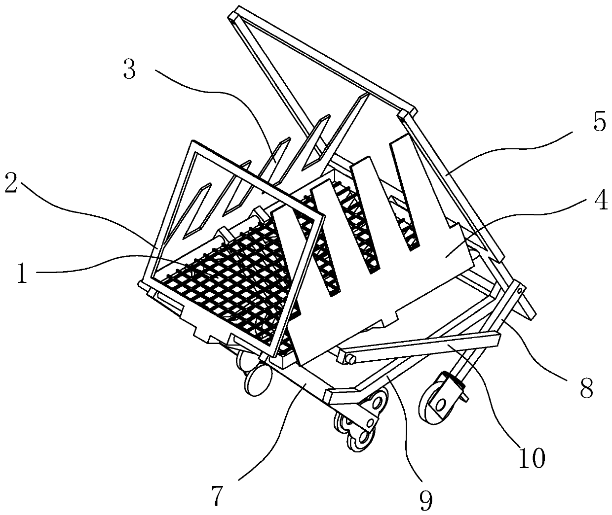 A foldable commodity carrier