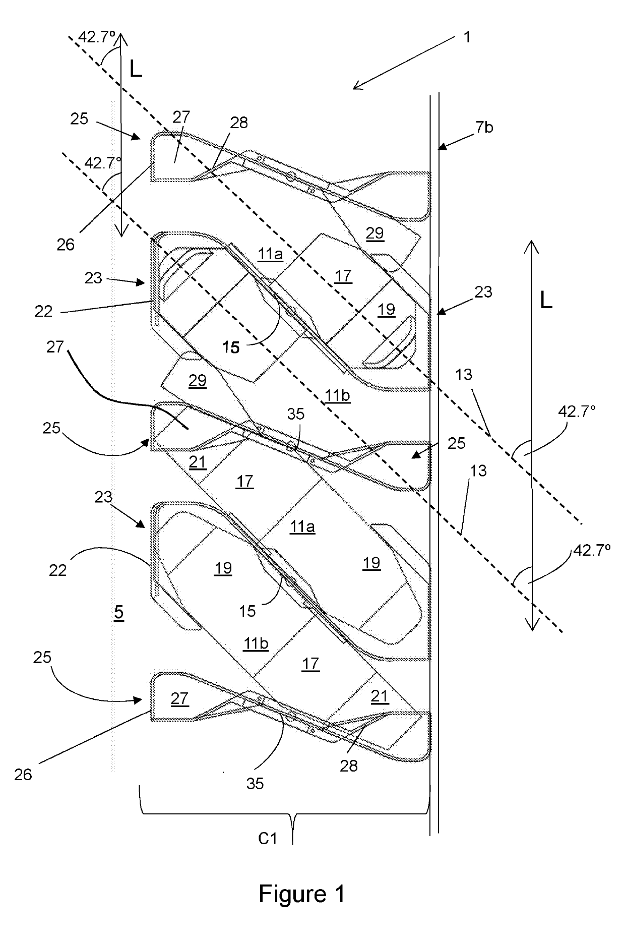 A passenger seating arrangement with a stowable armrest