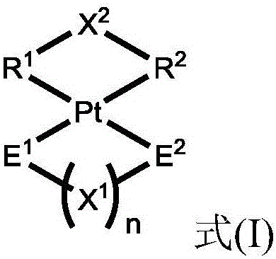 Platinum (II) diene complexes for controlled siloxane crosslinking