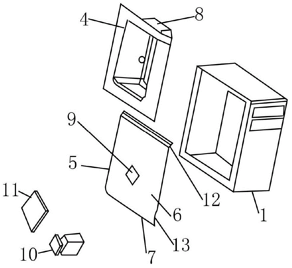 Dustproof noise reduction case used for desktop