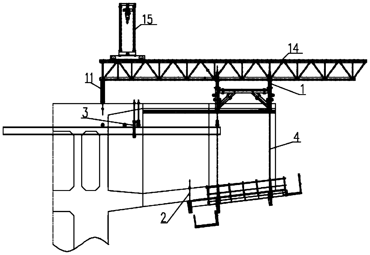 Mountainous area high-pier bridge step dislocation construction method