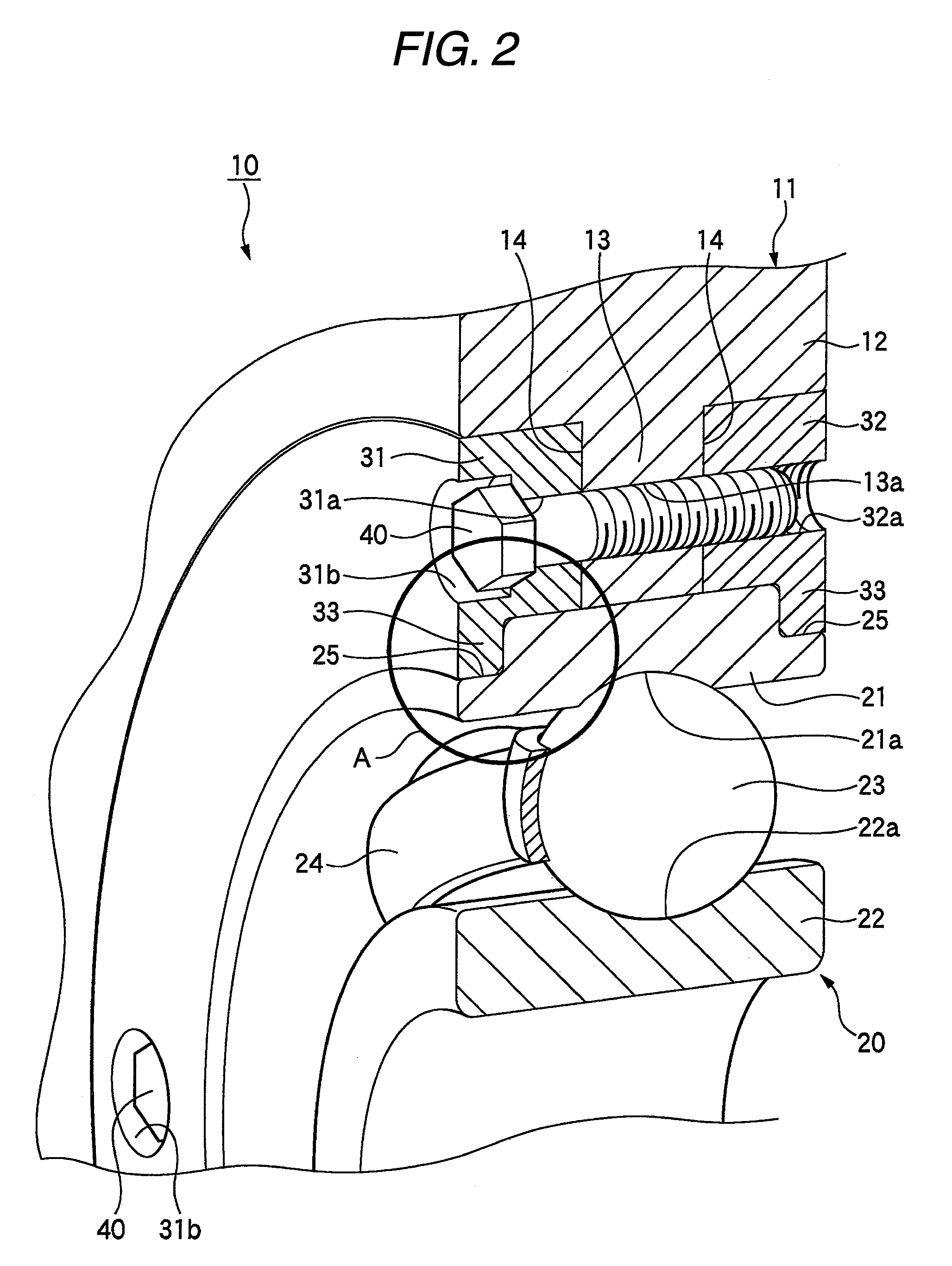 Bearing fixing device and bearing unit