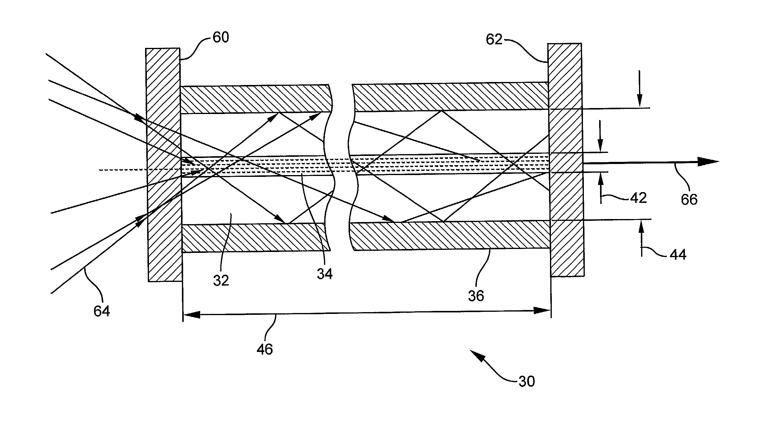 Cladding-pumped 3-level fiber laser/amplifier